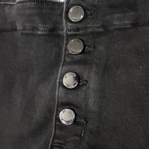 JLO Jennifer Lopez Women's Skinny Stretch Button Fly Jeans Black Sz 14 (31x29) - Picture 3 of 11